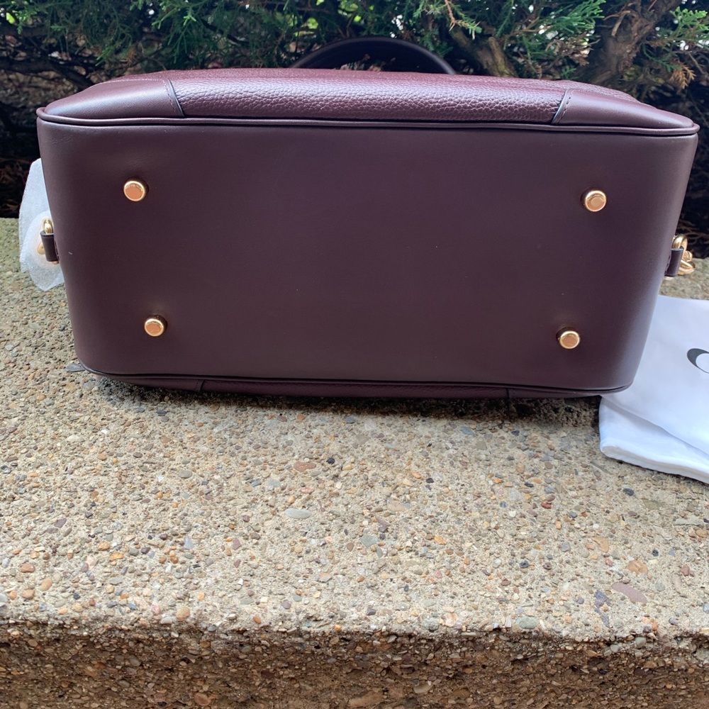 ✅SOLD!! COACH: Soft Leather MERLOT SATCHEL - Picture 8 of 10
